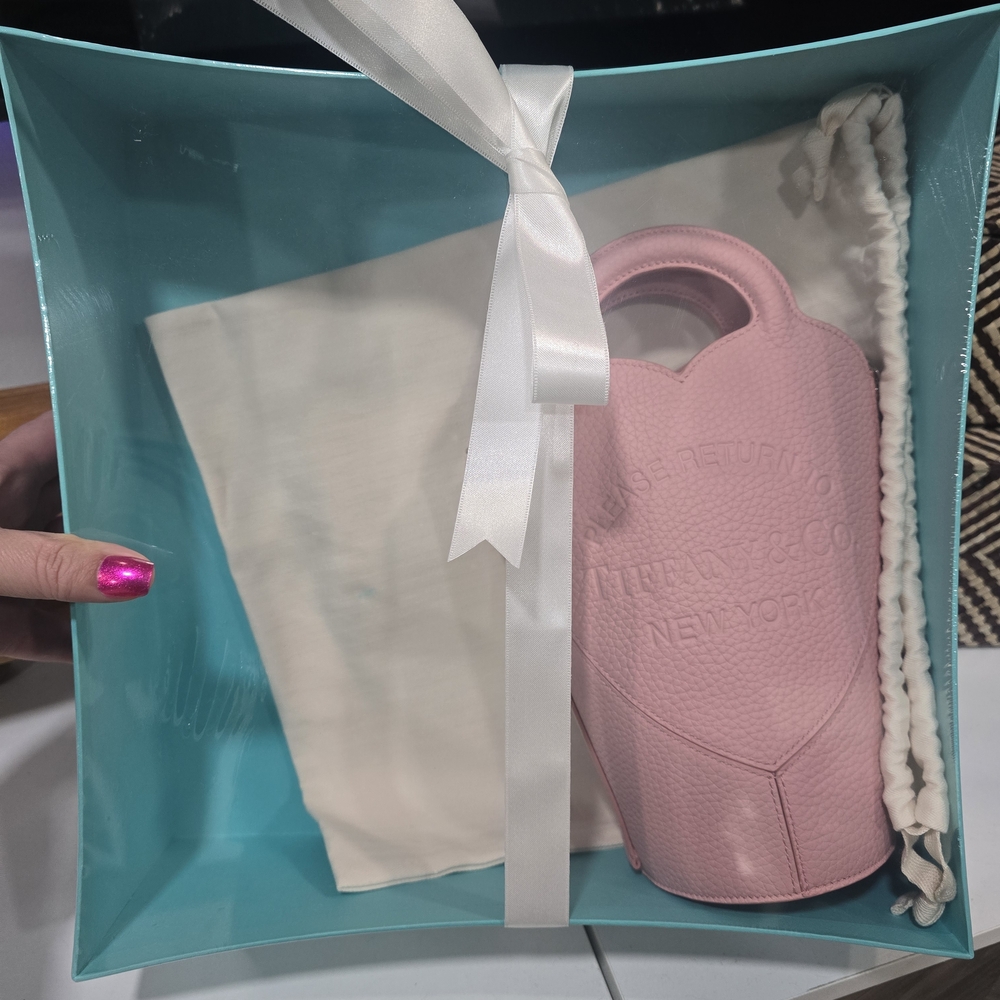 Tiffany & Co. Pink Leather Small Shoulder Bag